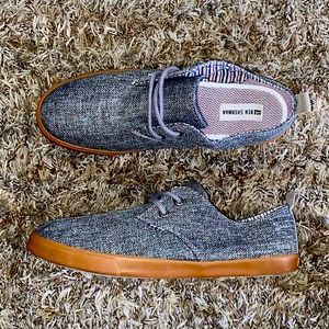 Ben Sherman Bristol Mens Gray Canvas Sneakers